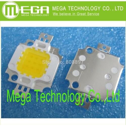10pcs 10W LED Integrated High power LED Beads White/Warm white 900mA 9.0-12.0V 900-1000LM 24*40mil
