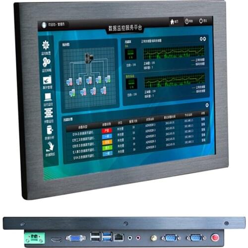 Indutrial Computer 15 Inch i3 6100U ultra thin pos system Led Touch Screen pc All In One with 4*USB/2*RS232/RJ45/WIFI