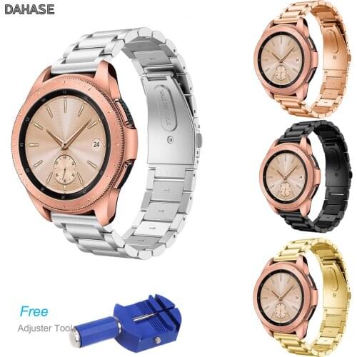 20mm Stainless Steel Watch Strap for Samsung Galaxy Watch 42mm Galaxy Watch Active Band Bracelet for Gear S2 Classic Sport Band