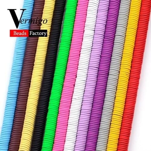 370pcs 6*1mm Assorted Colorful Hematite Rondelle Spacer Beads For Jewelry Making Diy Bracelets Necklace Accessories 15"