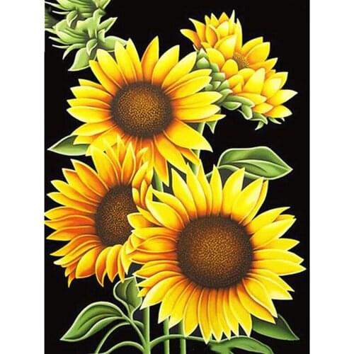 Diamond Painting Full Square Sunflower 5D Diamond Embroidery Sale Diamond Mosaic Picture Rhinestone Decor Home Handmade