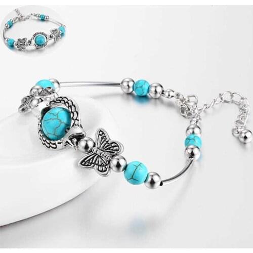 S Wrap Bracelet Southwestern Style Mens Beaded Bracelets Tibetan Clasp Gift For Him Boho Jewelry