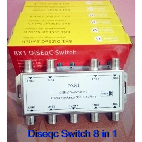 Digital DiSEqC Switch DS81 Hingh quality waterproof Satellites FTA TV LNB Switch For Satellite Receiver