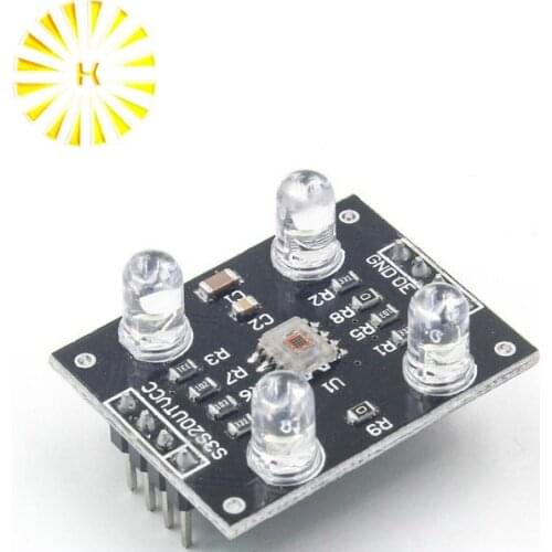 Color sensor TCS230 TCS3200 Color Recognition Sensor Detector Module DC 3-5V Input Connector