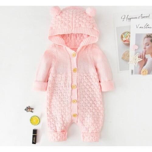 Baby Knit Rompers for Baby Boys Jumpsuit Autumn Winter Newborn Boys Girls Clothes Costumes Kids Overalls for Infant Clothing