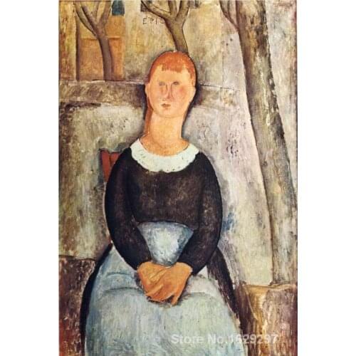 The Pretty Vegetable Vendor by Amedeo Modigliani paintings For sale Home Decor Hand painted High quality
