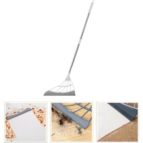 Multifunction Magic Broom Bathroom Floor Wiper Scrape Pet Hair Wet Dust Silicone Cleaner Artifact Sweep Water Scraper