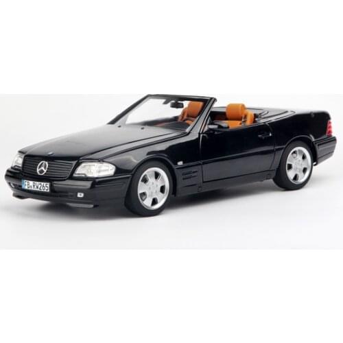 1/18 NOREV For Benz SL Open Car R129 SL500 Black Diecast Model CAR Toys kids Boys girls Gifts Collection Metal,Plastic,Rubber