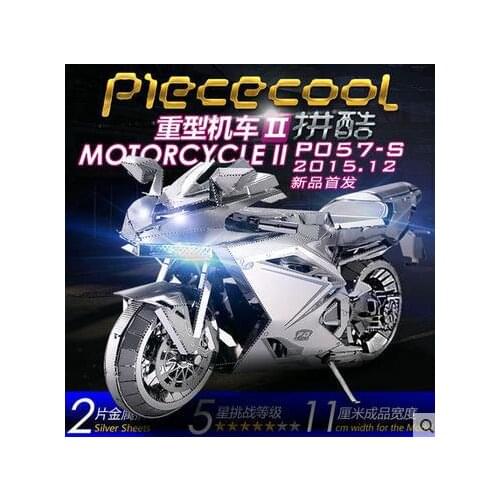 Motorcycle I Model 3D laser cutting Jigsaw puzzle Motorcycle II DIY Metal model Puzzle For Children/Adult education toys Model