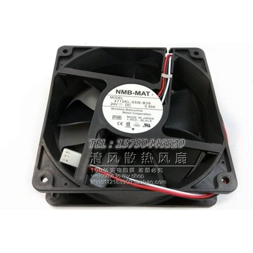 NMB-MAT 4715KL-05W-B39 P4B DC 24V 0.40A 120x120x38mm Server Cooling Fan