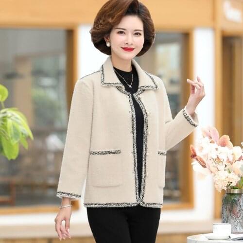 2021 new fashion autumn and winter clothes foreign casual jacket women woolen jacket