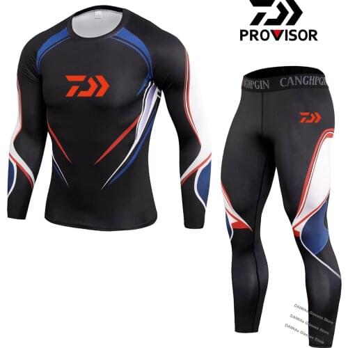 2021 New Outdoor Fishing Men Summer Thermal Quick-drying Clothing Set Pro Fishing Clothes Suit Long Pants Cycling Jersey Suit