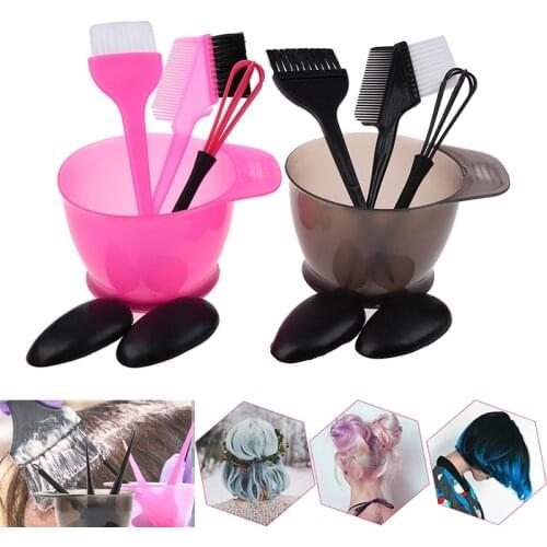 Professional Salon Home Use Coloring Accessories Hair Color Dye Bowl Comb Brushes Tool Kit Set Tint Hair Care Beauty Tool Set