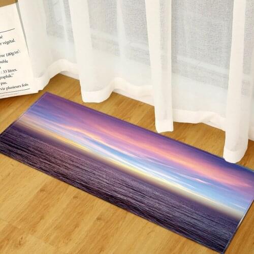 Modern Kitchen Mat Bedroom Entrance Doormat Scenic Printed Home Hallway Floor Mats Living Room Carpet Bathroom Anti-Slip Rug
