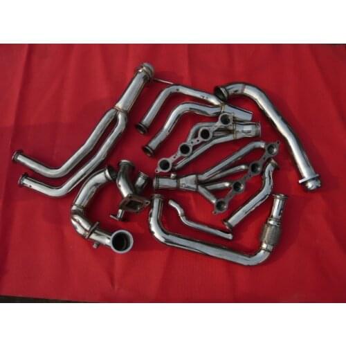 Turbo Kit exhaust manifold header downpipe for 97-02 Chevy LS1 Camaro Z28 SS & Firebird V8