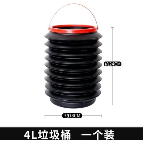 Car Trash Can Multi-Function Car Interior Foldable Car Retractable Foldable Bucket Car Storage Tool