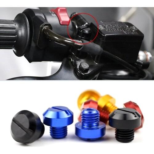 2Pcs Mototcycle Clockwise M10*1.25 Mirror Hole Plug Screw For Suzuki Honda Yamaha Kawasaki Moto Accessories Mirror Hole Screws