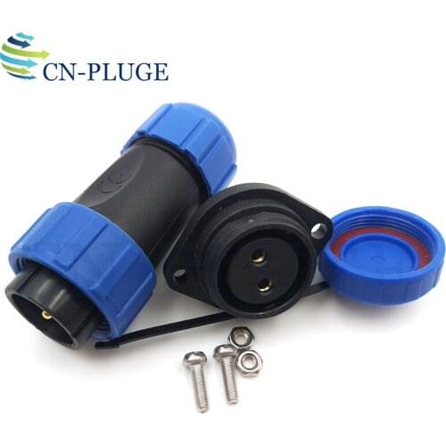 SP2110/P SP2113/S 2pin Waterproof Connector Outdoor Automotive Connector,Electrical Cable Connector, Plug&Socket IP68