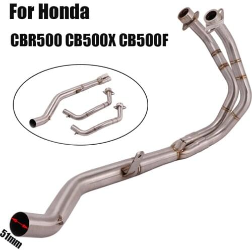For Honda CBR500R CB500X CB500F 2013-2019 Exhaust System Front Link Pipe Escape Header Connecting Tube Slip On CBR500 Motorcycle