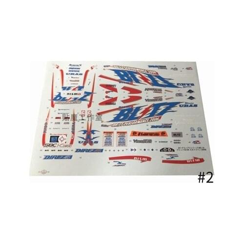 1/10 Scale RC ONROAD RACE Drift Flat HPI Kyosho Car Body shell Decals Stickers Logos-NNnissan BLITZ DUNLOP ER34