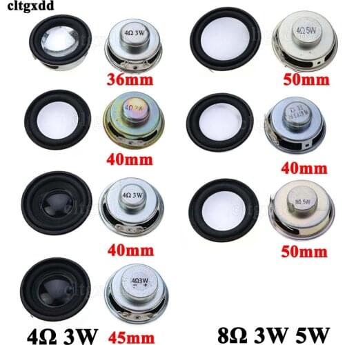 1Pcs Speaker Horn 3W 4R 5W 8R Diameter 4CM 5CM 36mm 40mm 45mm Amplifier Rubber Gasket Loudspeaker Trumpet 4 ohms 8 ohms