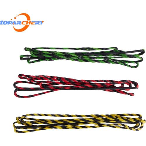 2Pcs 16 Strands 135cm Bowstrings Outdoor Sports Hunting Archery Accessories Multicolour Replacement Bow Strings For Hunting Bow