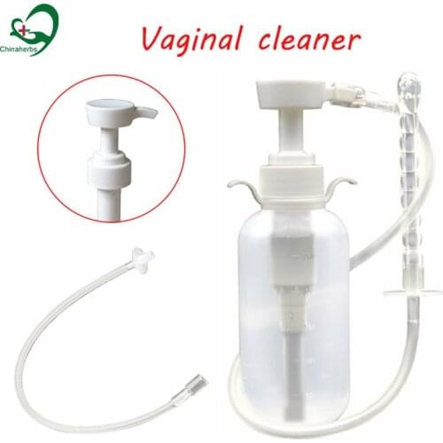 300ml Vaginal cleaner Vagina Clean Device Washing Irrigator Anal Douche Enema Ass Anus Cleaning Syringe Reusable Clean Butt Plug