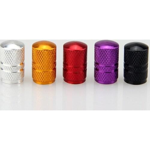 40pcs/10sets Aluminium Alloy round Wheel Tire Valve Stem Caps Red Color Covers Automobiles Motorcycles Bicycles Tyre Accessories