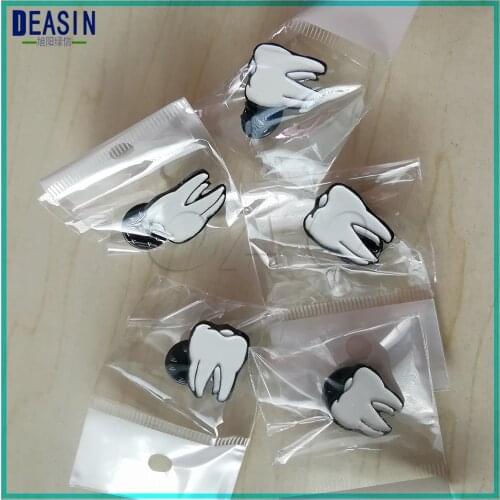 400PCS Creative teeth Pins Metal Tooth Type Shape Molar Brooch Badge Dental Badge Dental Dentist Hygienist Pin clinic gift