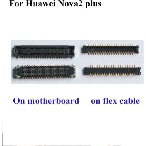 5pcs FPC connector For Huawei Nova 2plus nova2 plus LCD display screen on motherboard mainboard For Huawei Nova+nova2