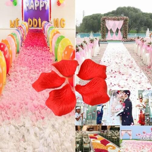 500-10000pcs party rose flower petal wedding petals Pieces Artificial Rose Petals Artificial Flower Petals for Valentine Day 5z