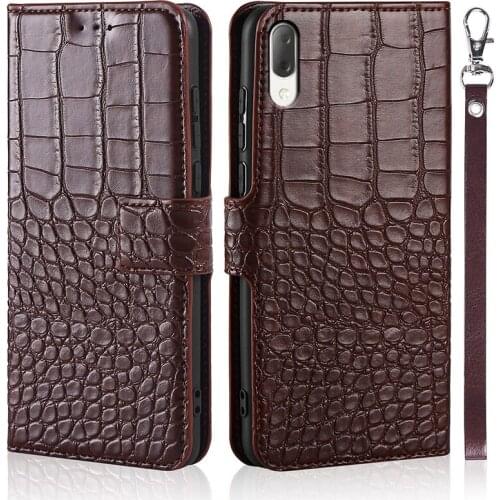 Phone Case For Sony Xperia L3 L 3 I3312 I4312 I4332 I3322 Case Wallet Crocodile Texture Leather Book Design Phone Coque Capa