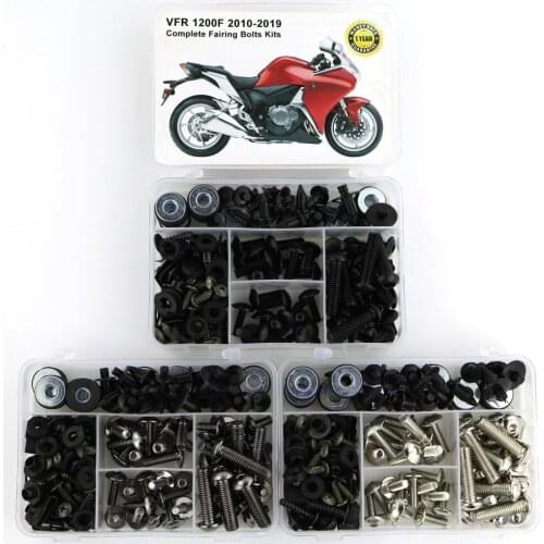 For Honda VFR 1200F 2010-2019 Motorcycle Complete Full Fairing Bolts Kit Fairing Clips Speed Nuts Fasteners Steel