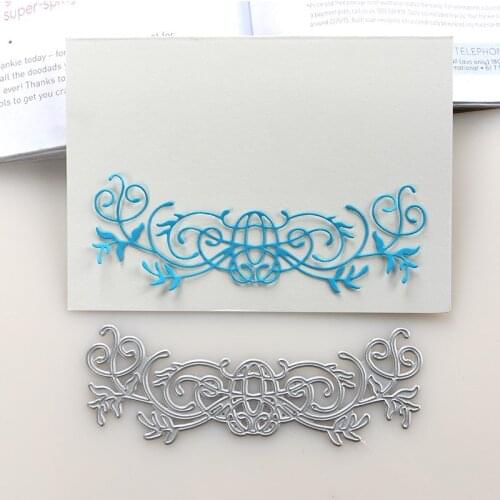 DUOFEN METAL CUTTING DIES 2019 New leaves vine border stencil for DIY papercraft projects Scrapbook Paper Album
