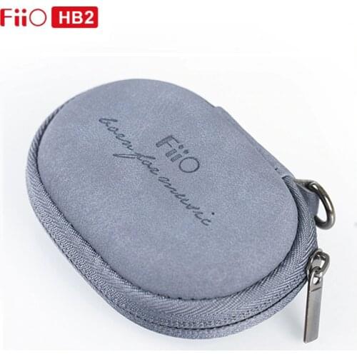 FiiO HB2 Mini Leather Storage bag carrying case Portable Pressure Boxs for FH3 FD1 FH1S Earphone FA1 FH7 M5 BTR3K BTR5