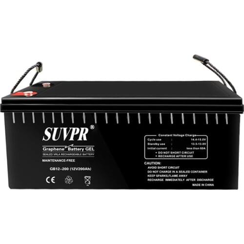 Solar photovoltaic special energy storage graphene battery large capacity maintenance-free 5-year warranty