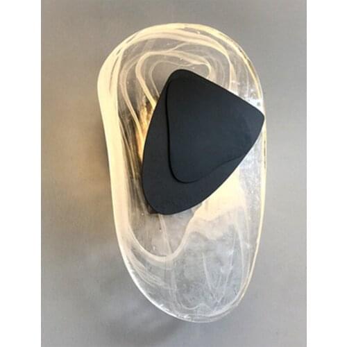 Nordic style crystal led wall lamp elegant living room background bedroom bedside light aisle staircase wall sconce lighting