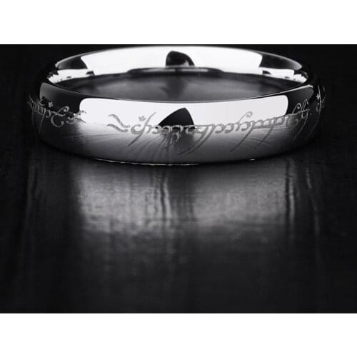 New Arrival High Polished 5mm Width The Rings Silver/Gold Color Tungsten Rings for Men Women Wedding Band Comfort Fit