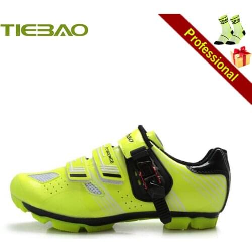 Tiebao Men Women Cycling Shoes Mtb SPD Mountain Bike Sneakers Breathable Outdoor Self-locking Racing Bicycle Sport Footwear