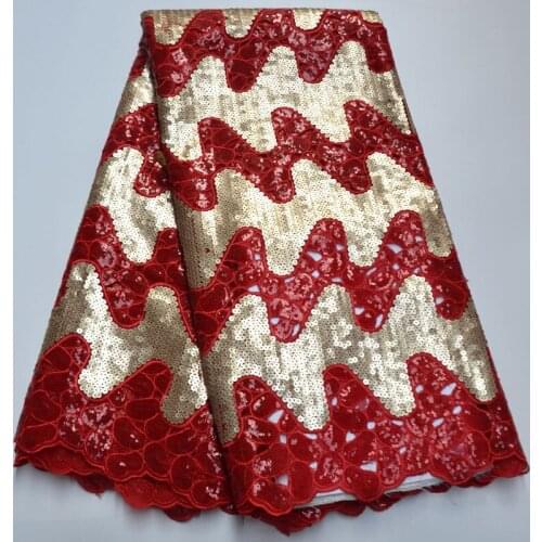 Organza Sequins Lace Fabric 2019 High Quality French Net Lace Embroidery Fabric African Nigerian Tulle Lace Fabrics For Dress