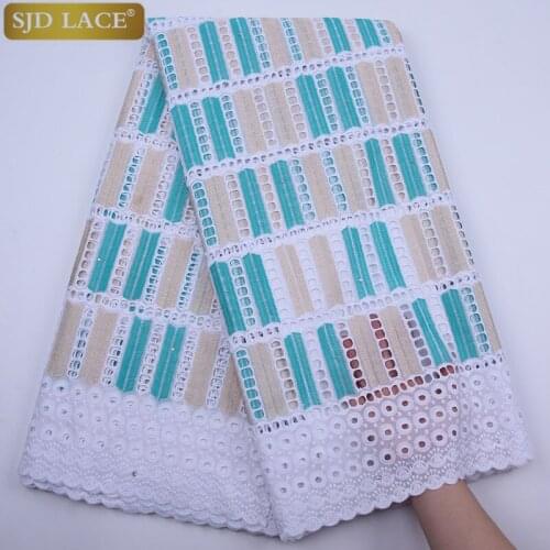 Latest Nigerian African Dry Lace Fabric 2019 High Quality Swiss Voile Lace In Switzerland Punch Cotton Lace For Everyone A1773