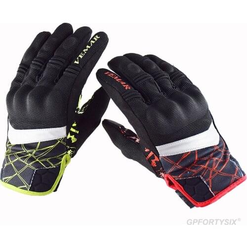 2020 Vemar New Motorcycle Gloves Summer Mesh Breathable Moto Gloves Men Women Touch Screen Motocross Gloves Guantes Moto XS-XXL