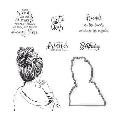 Girl / Transparent Clear Stamp/seal for DIY Scrapbooking/ Album Decorative Clear Stamp Sheets A0473