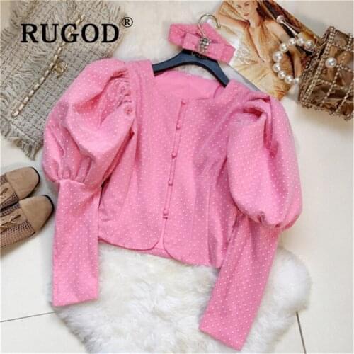 Блузки в горошек RUGOD China At AliExpress