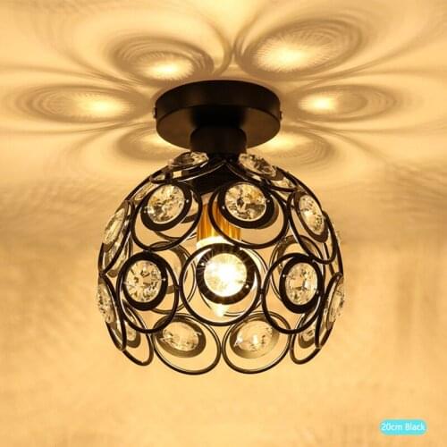 Ball LED Ceiling light E27 Socket Crystal Ceiling Lamp Lustres Plafonnier For restaurant balcony study corridor hall Lamparas