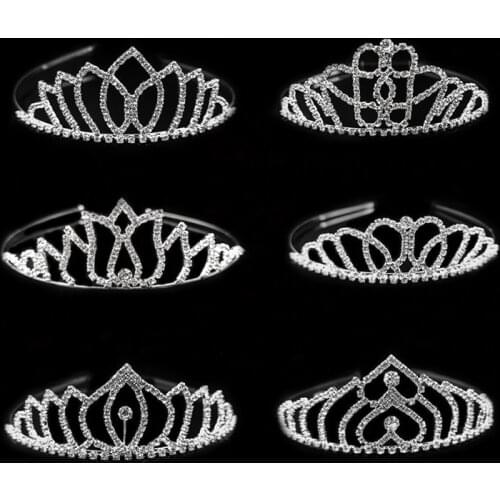 Princess Tiaras And Crowns Rhinestone Headband Girls Show Bridal Prom Bridesmaid Gift Wedding Party Accessories Hair Jewelry