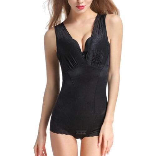Ultra-Thin Seamless Body Corset Postpartum Abdomen Conjoined Lace Skinny Bodysuit