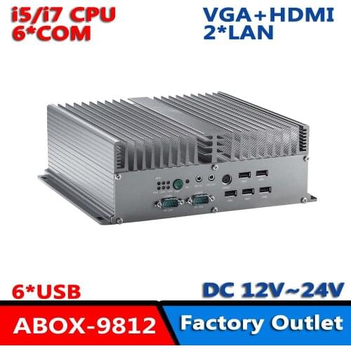 High Powerful Fanless Industrial Computer Intel Gen3 Core I7/I5/I3 IPC