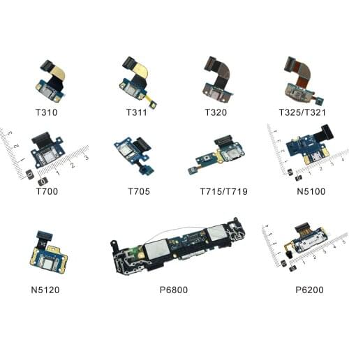 Charging Port Connector Flex Cable For Samsung N5100 N5120 P6200 P6210 P6800 Tab 3 T310 T311 T700 T705 T715 T719 T320 T325 T321
