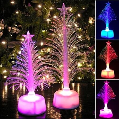 1pcs Christmas Tree LED Light Lamp Color Changing Home Table Party Decor Christmas Decorations for Home navidad Xmas Gifts